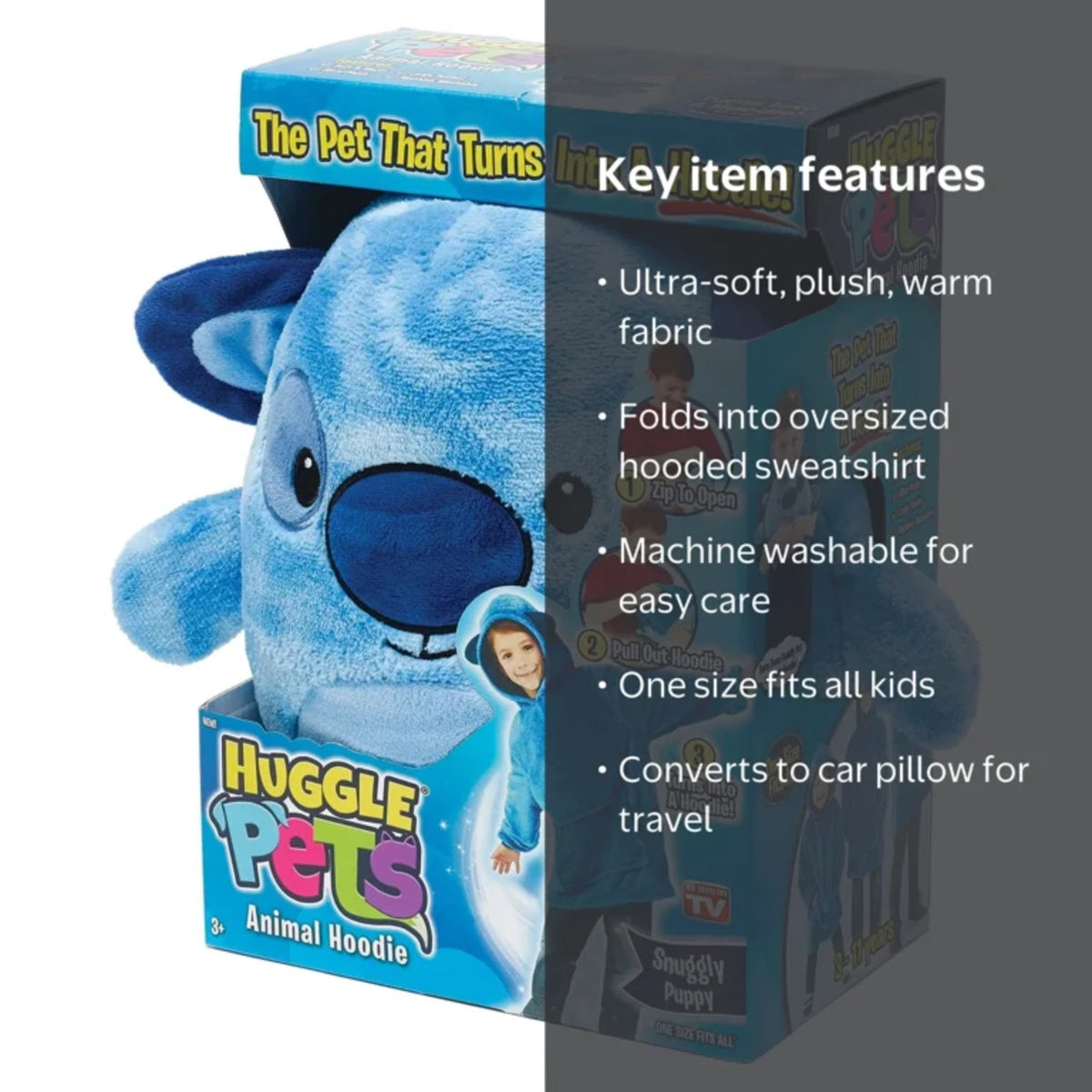 Huggle Pets Blue Puppy key product features