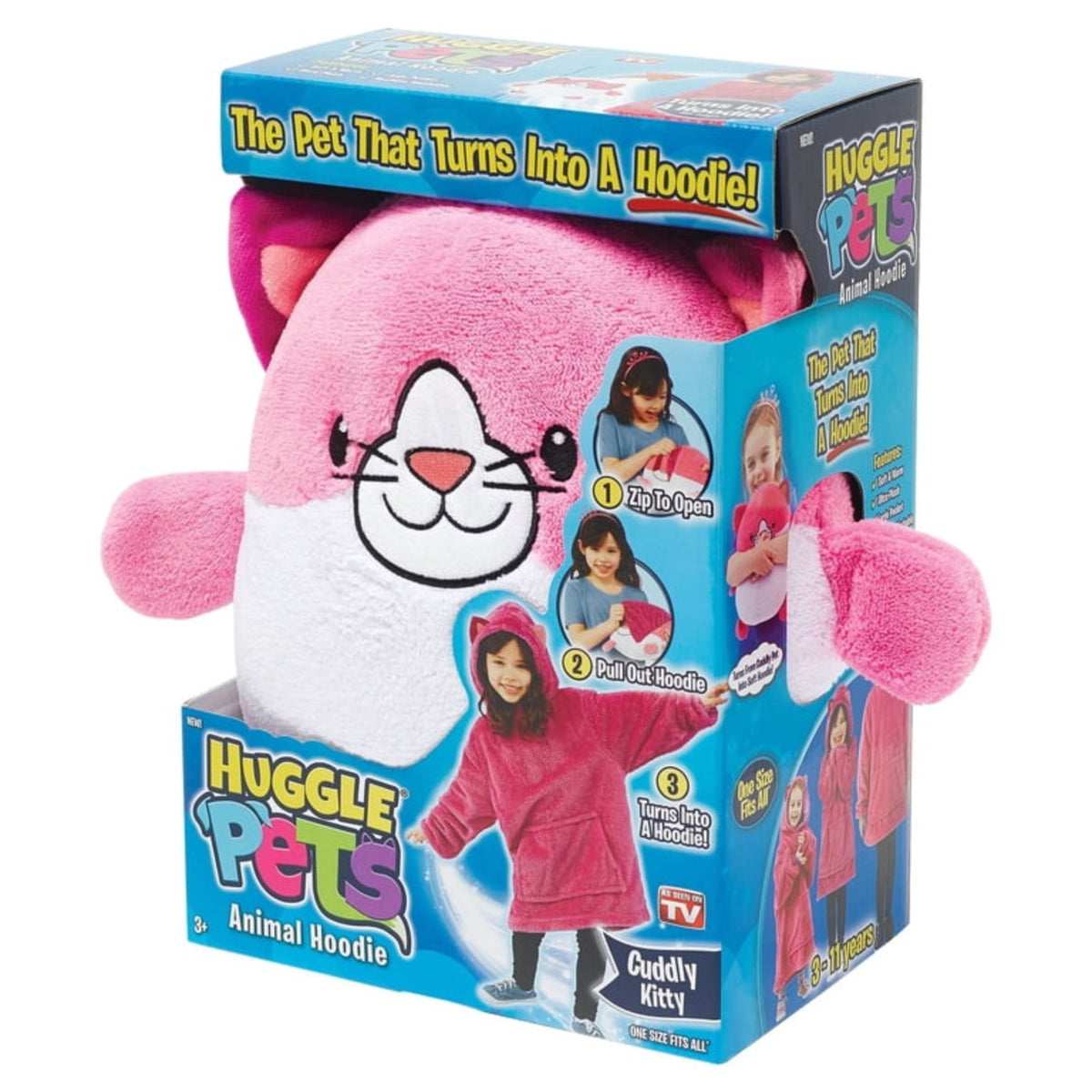 Huggle Pets Cuddly Kitty pink hoodie gift box