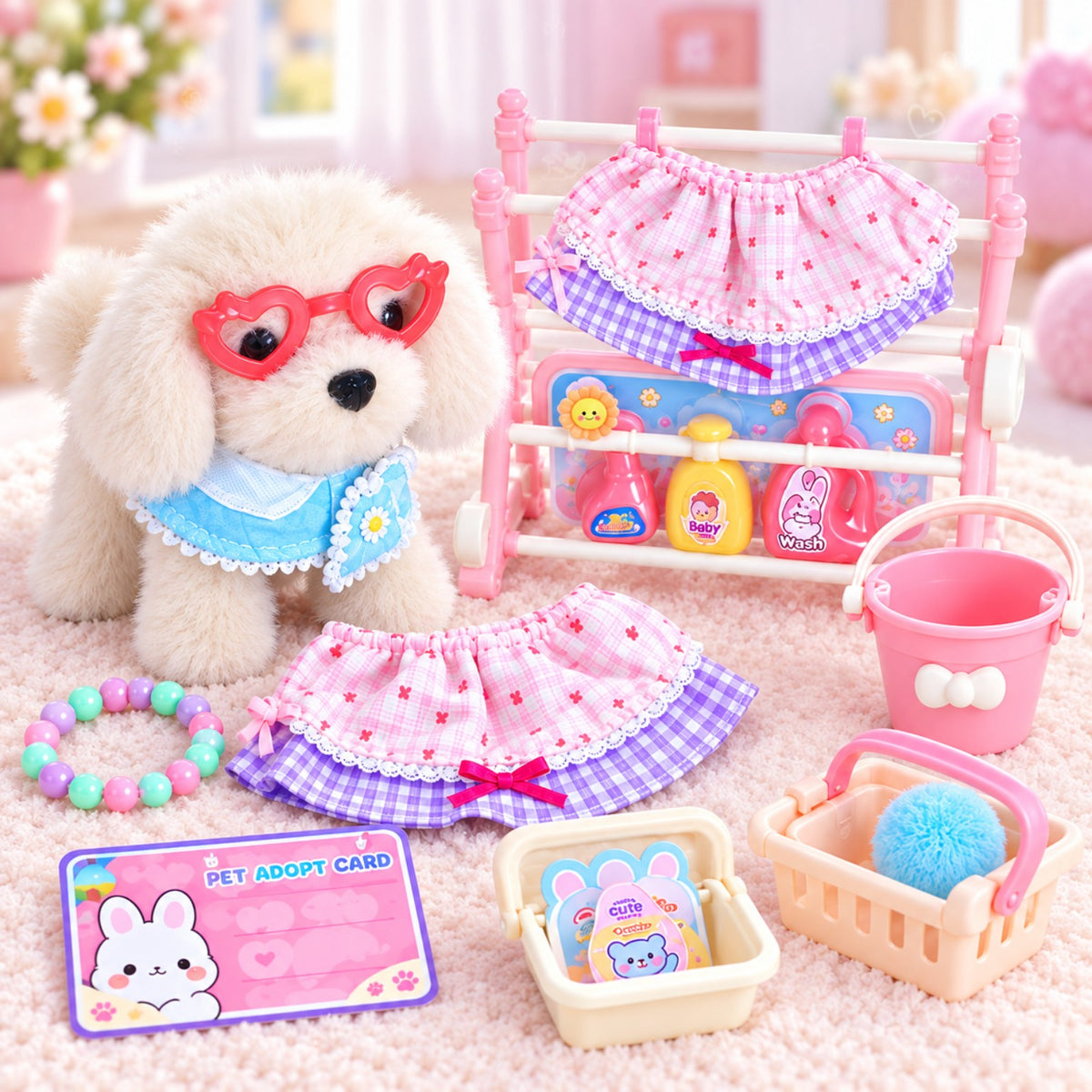 Joliek plush pet care accessories and outfit