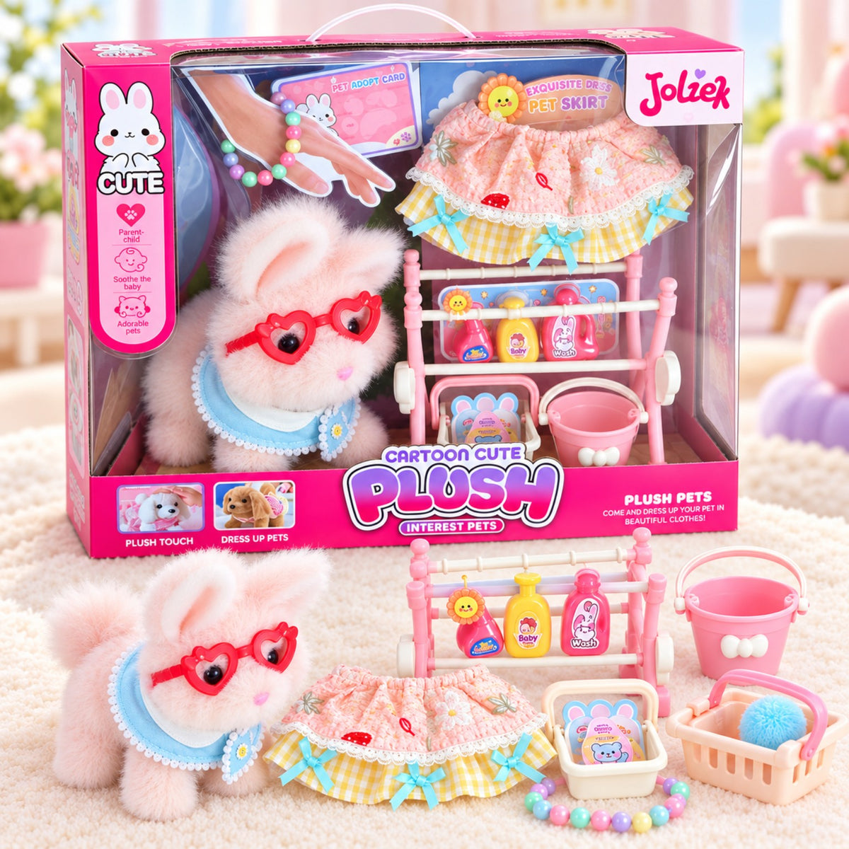 Joliek plush pet playset accessories