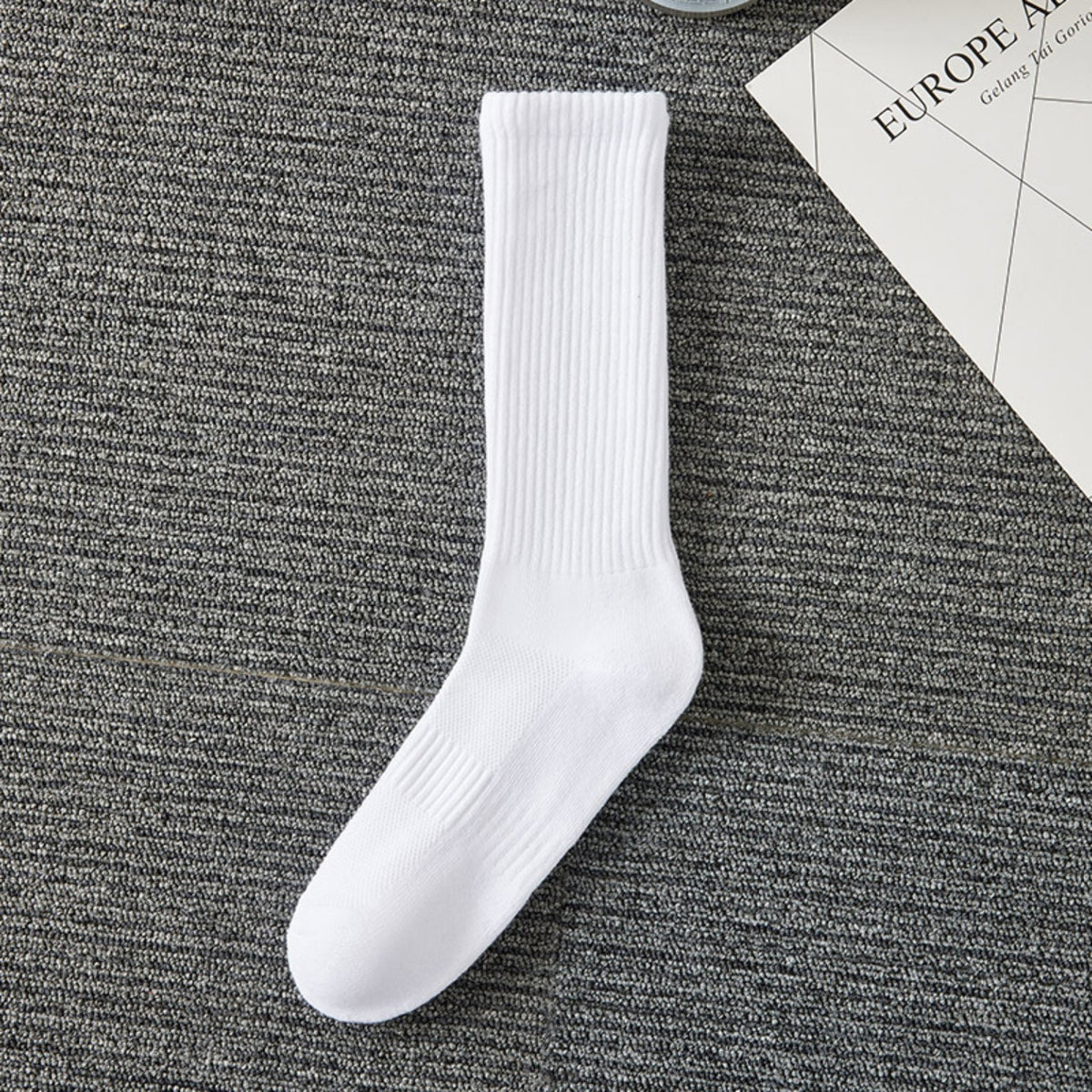Men's white crew sock