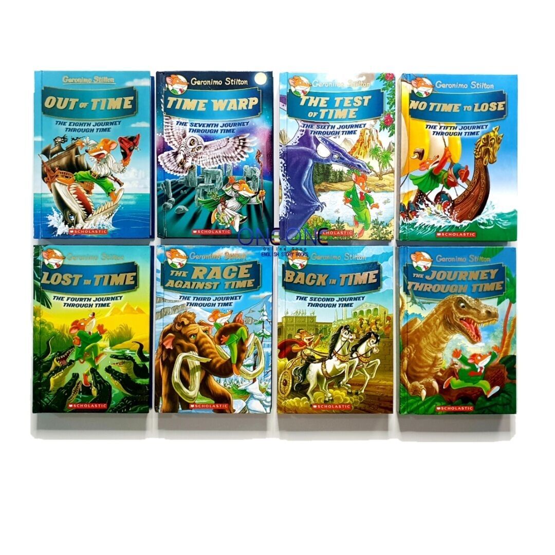 The Journey Through Time Geronimo Stilton - 8 Books Set | Hard Cover | 7+