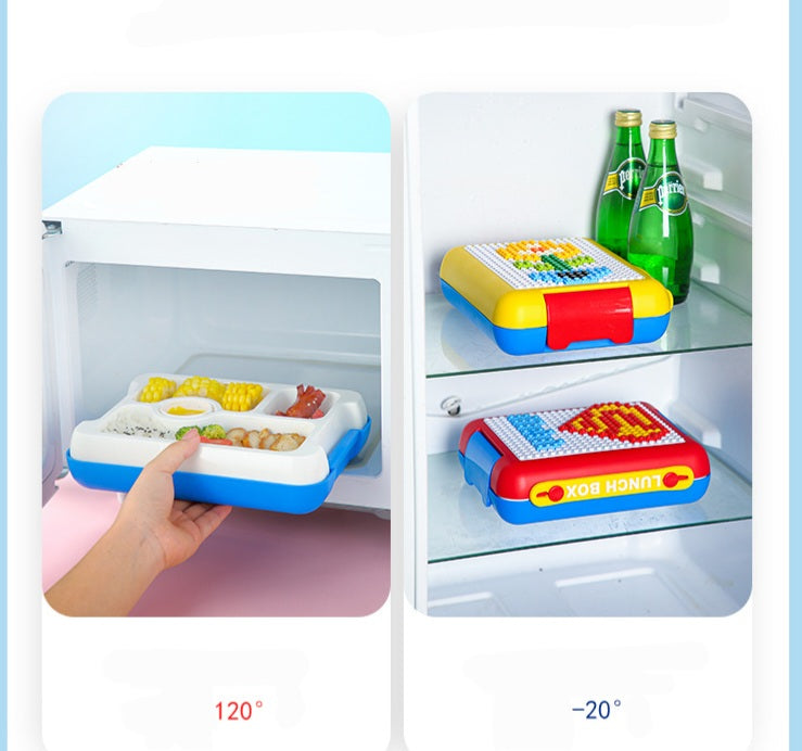 Lunch Box - Building Blocks | Fork & Spoon | 22.5×17.5×6.6cm