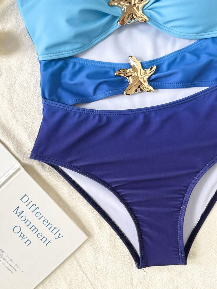 Ocean Star Cut-Out One-Piece Swimsuit | Size 12y