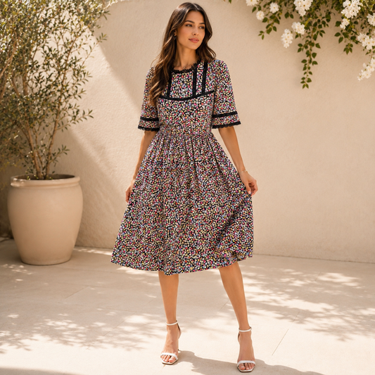 Elegant Floral Dress for Women Brand Vero Moda | Size M
