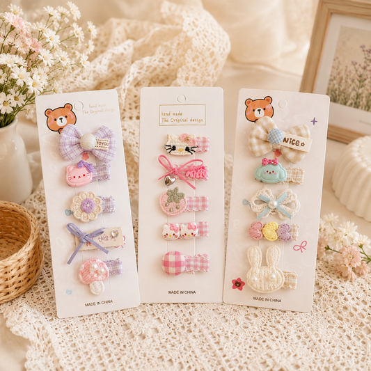 Cute Girls Hair Clips | 5pcs