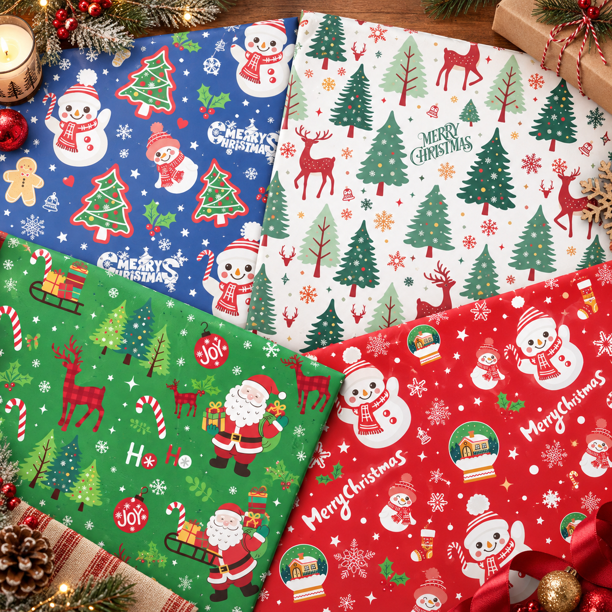 Christmas Gift Wrapping Paper Roll – 50×70cm