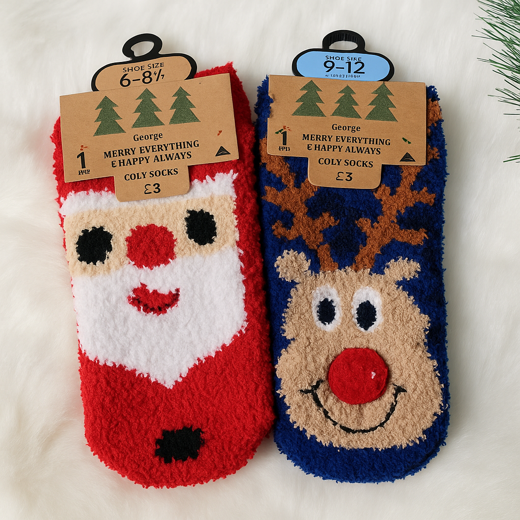 Christmas Socks George Size 37-41