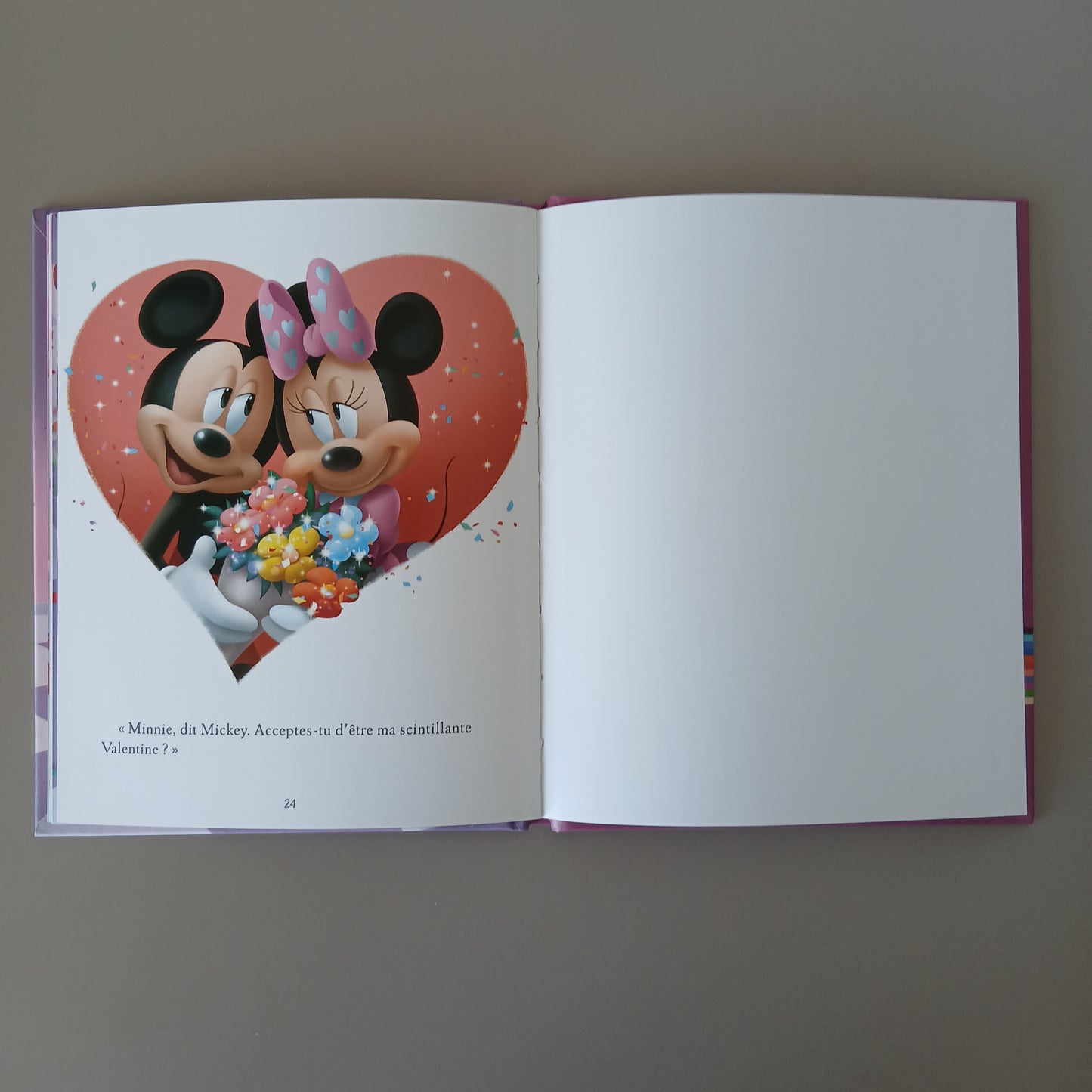 Disney " Minnie " Une Scintillante Saint-Valentin - French Book | Hard Cover | 3+
