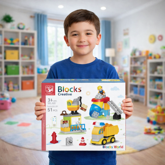 Blocks Creative Construction Building Set – 51 Pieces