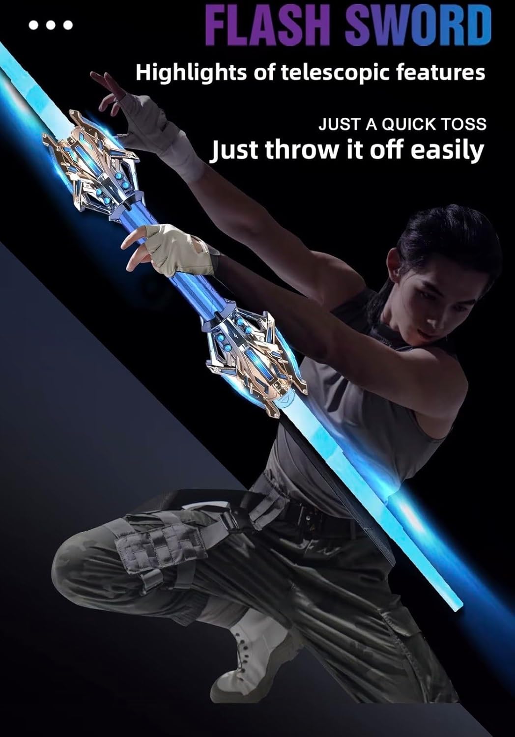 Sword Laser Stretch Lightsaber - Double-Headed Sword | 8+