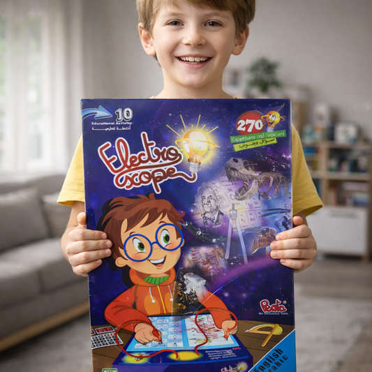 Electroscope Educational Game – Interactive Learning Board | French-English-Arabic | 270 Questions & Answers | Age 7+