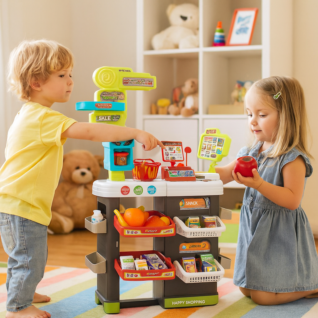 Market Store Play At Home 81 Pcs