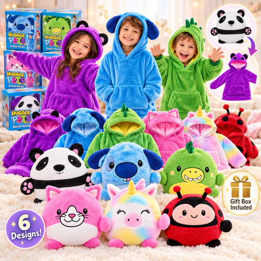 Huggle Pets 2-in-1 Plush Hoodie + Toy | 3–11Y