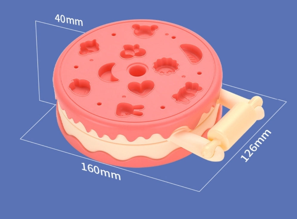 Burger & Cake Color Clay Machine Play Set