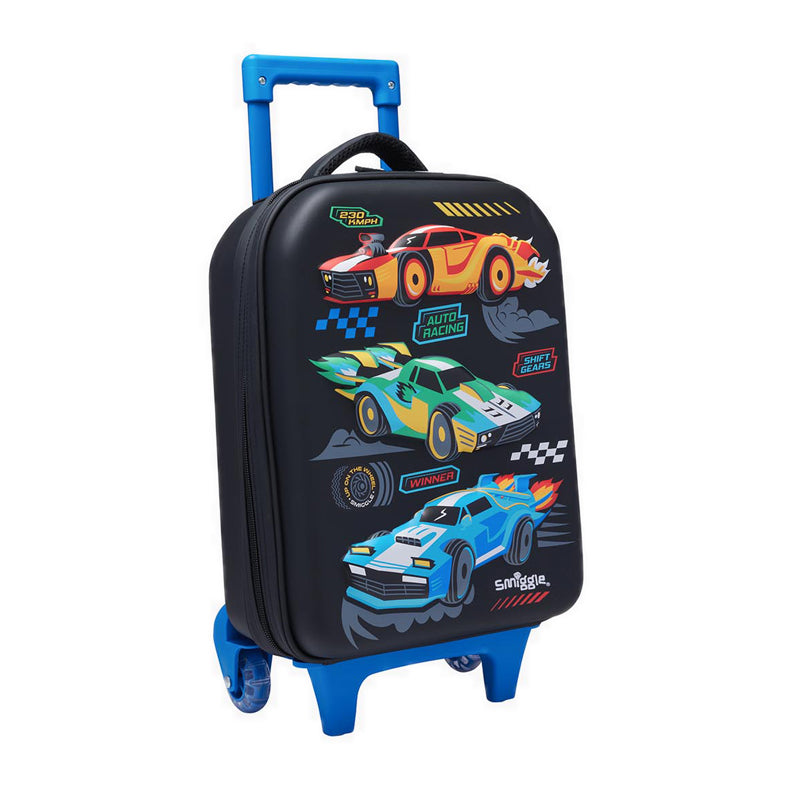 Smiggle Trolley Bag - Hardtop | Car Racing | 45cm