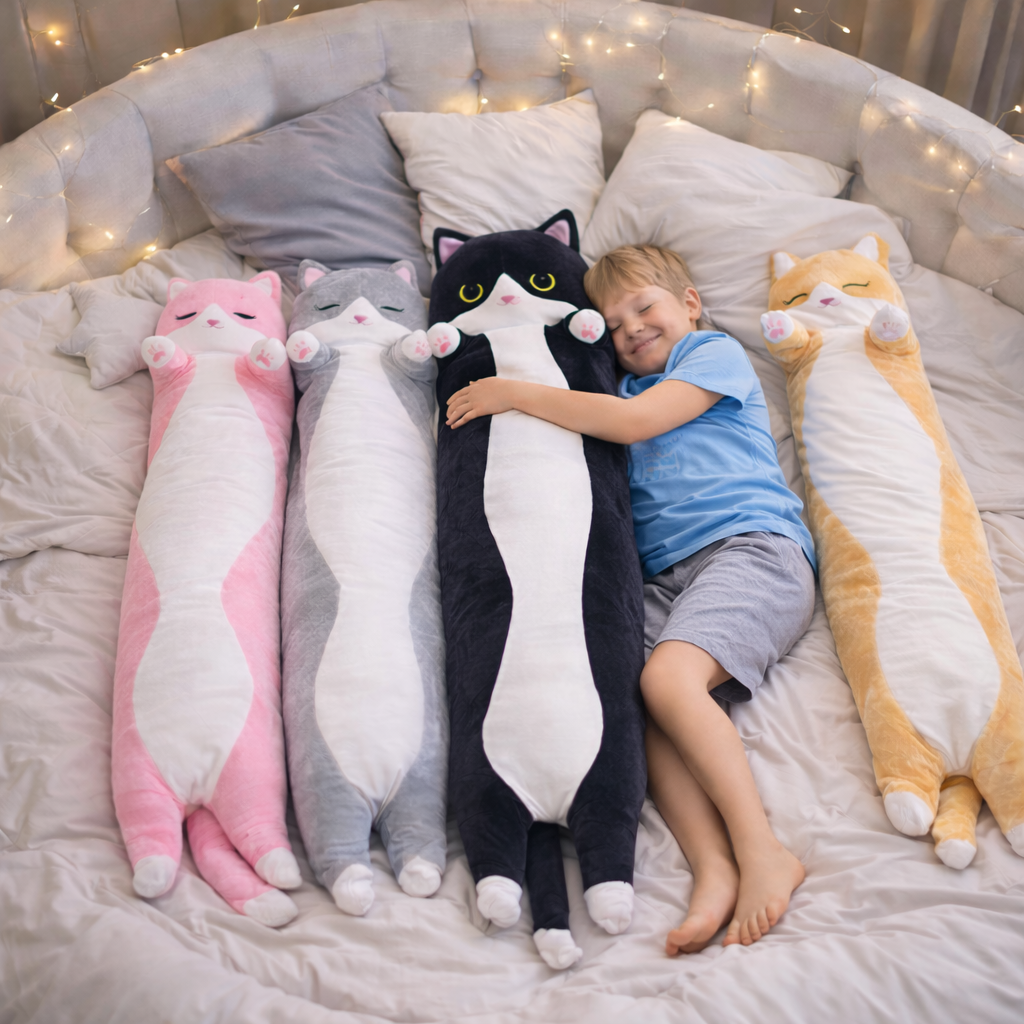 Cute Stuffed Plush Cat  Soft | Sleep Hugging  Pillow | Extra Size 130cm
