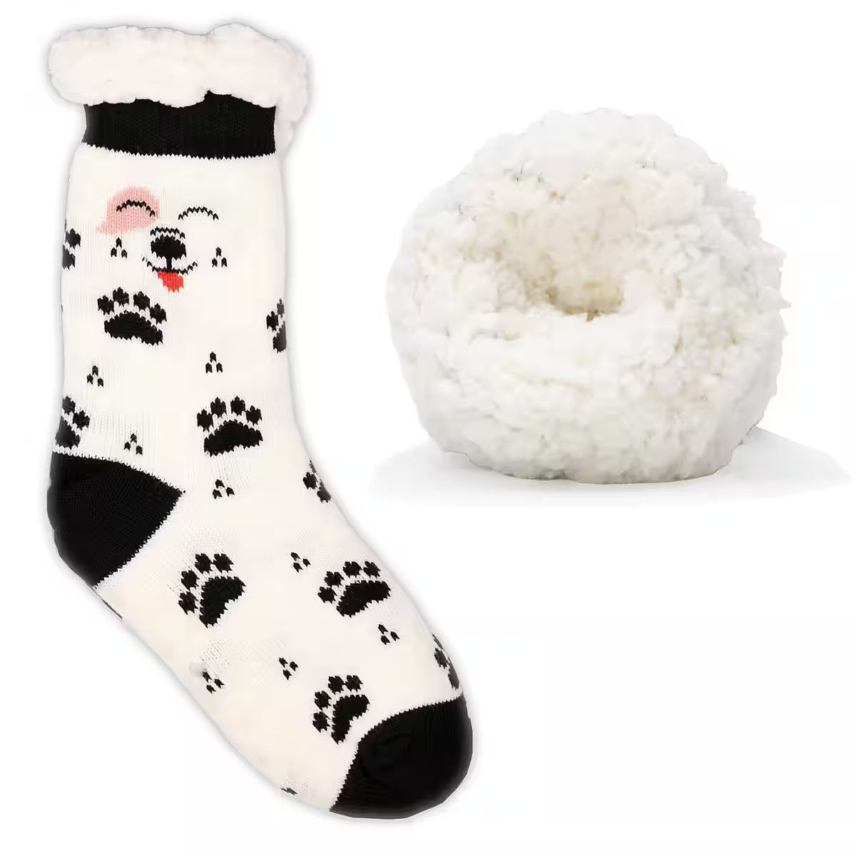 Very Warm Plush Fleece Anti-Slip  Long Socks CUTE Animal Design Size 36-41