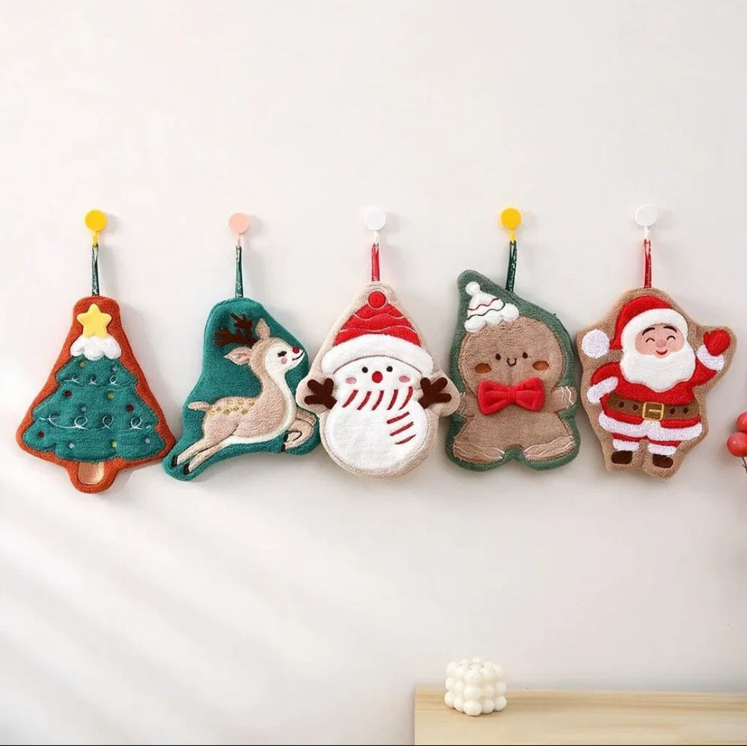 Christmas Character Hanging Hand Towel – 5 Designs