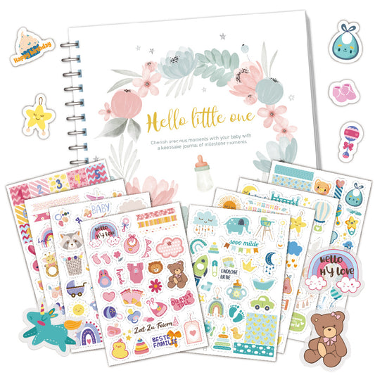 Customized Baby Journal, Baby Photo Album, Milestone Book