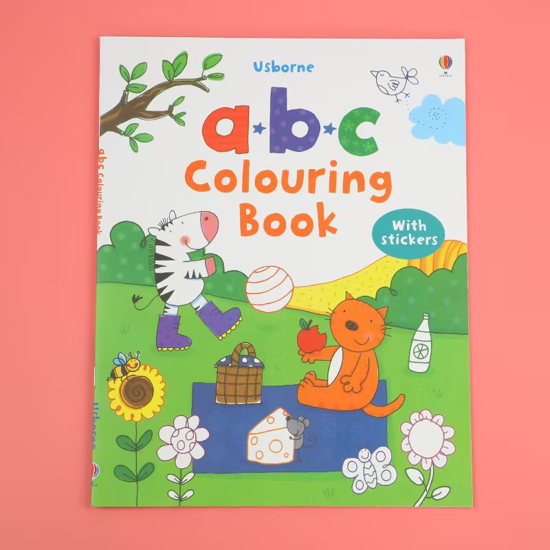 Usborne Colouring Book With Stickers - Soft Cover | 3+