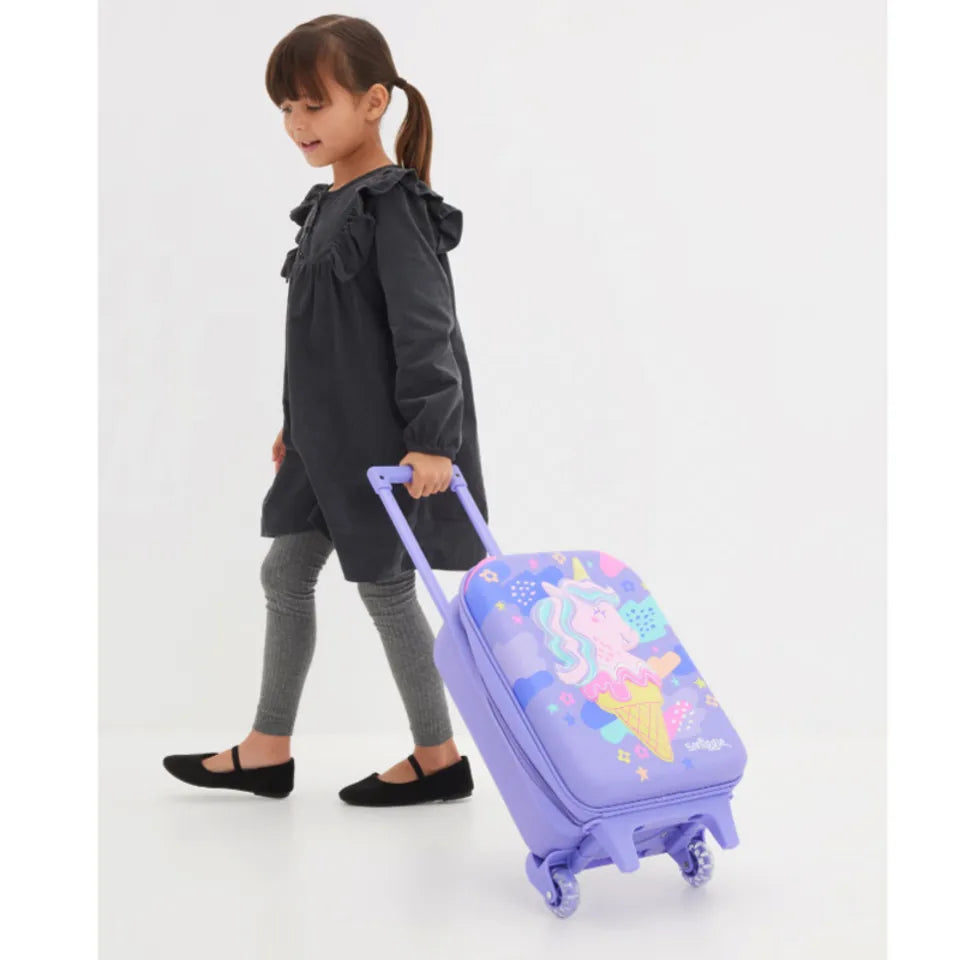 Smiggle Trolley Bag - Hardtop | Unicorn | Ice-Cream | 45cm