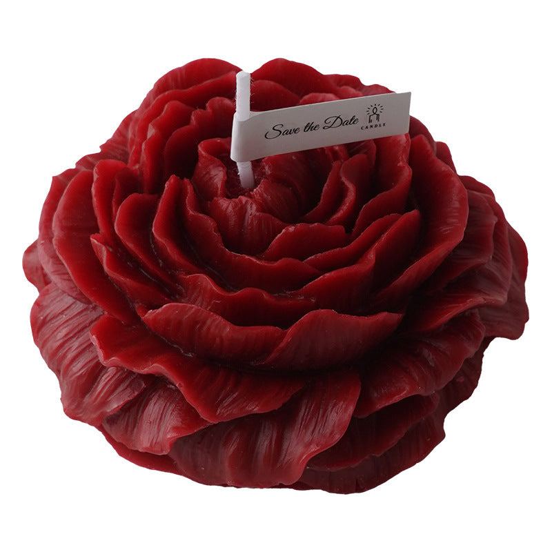 Peony Flower Candle | Pink or Red Decorative Candle