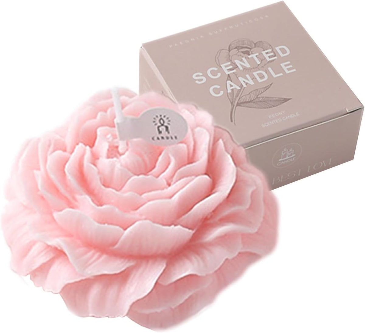 Peony Flower Candle | Pink or Red Decorative Candle