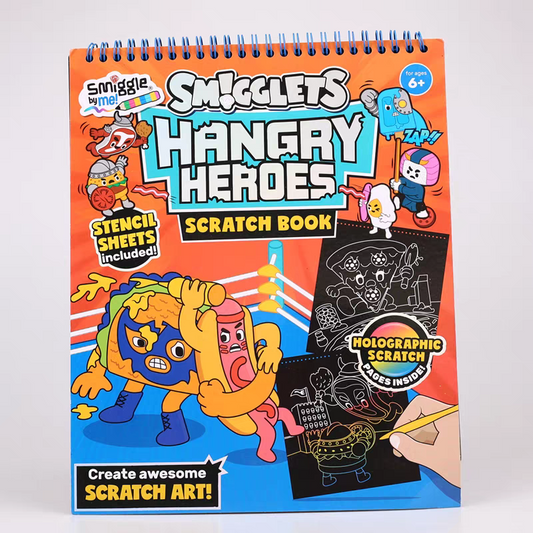 Smiggle By Me! Smigglets Hangry Heroes - Scratch Book | 20 Pages | 6+