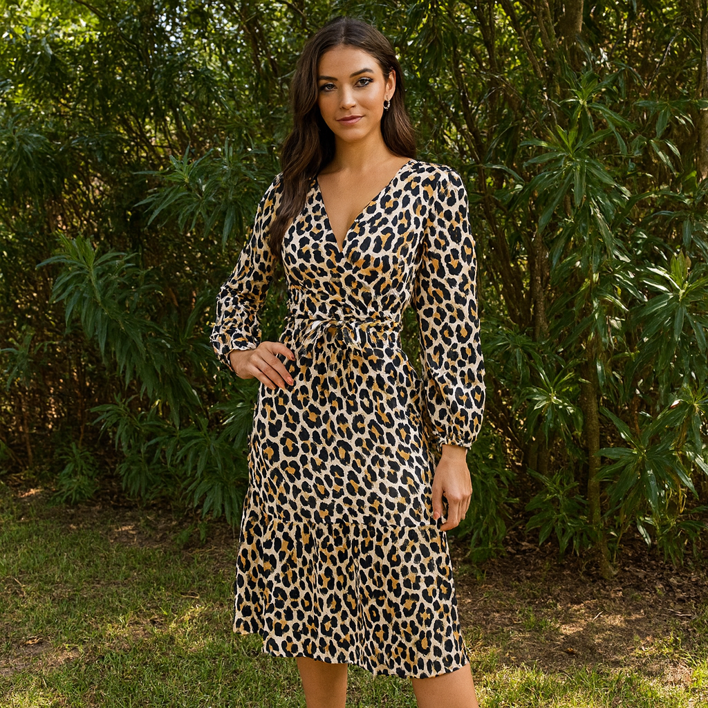 Dress For Women Lion Design Brand Pieces Size M