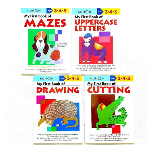 Kumon My First Workbooks | 4 Titles | Ages 3–5y