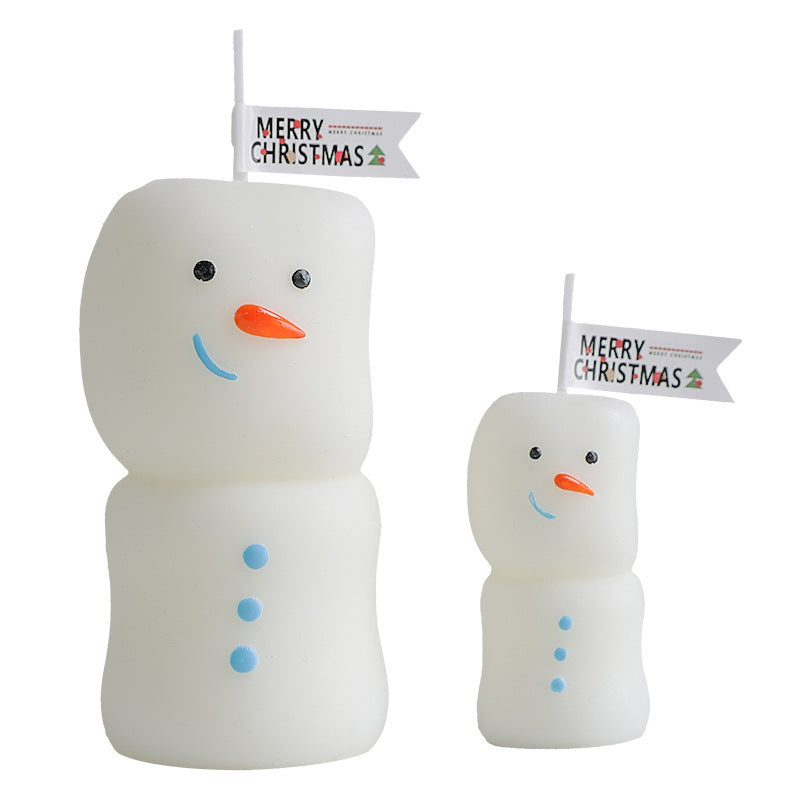 Snowman Scented Candle Gift Set – 2 Pieces | English Pear & Freesia