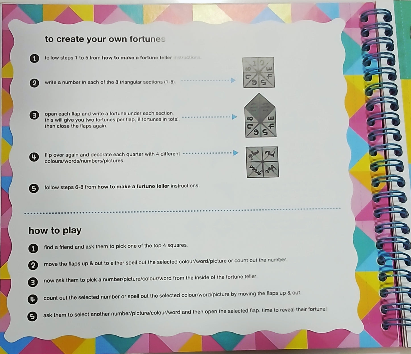 Smiggle Fortune Teller Book - 30 Pages | +80 Stickers | 5+