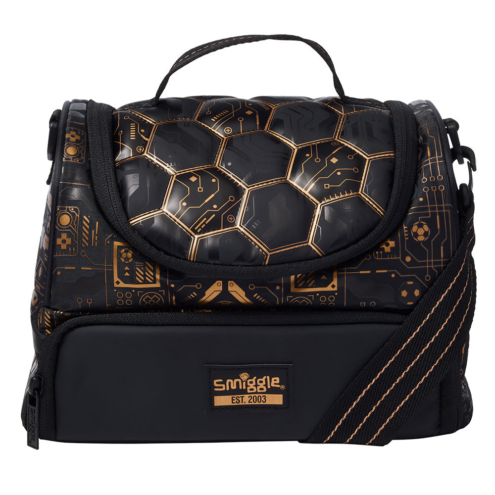 Smiggle Football Design Set 4pcs Backpack 42cm Lunch bag Lunch Box Case