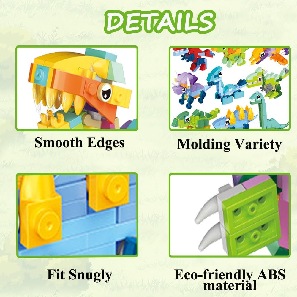 Building Blocks Dinosaurs 12in1 | Full Box | 3+