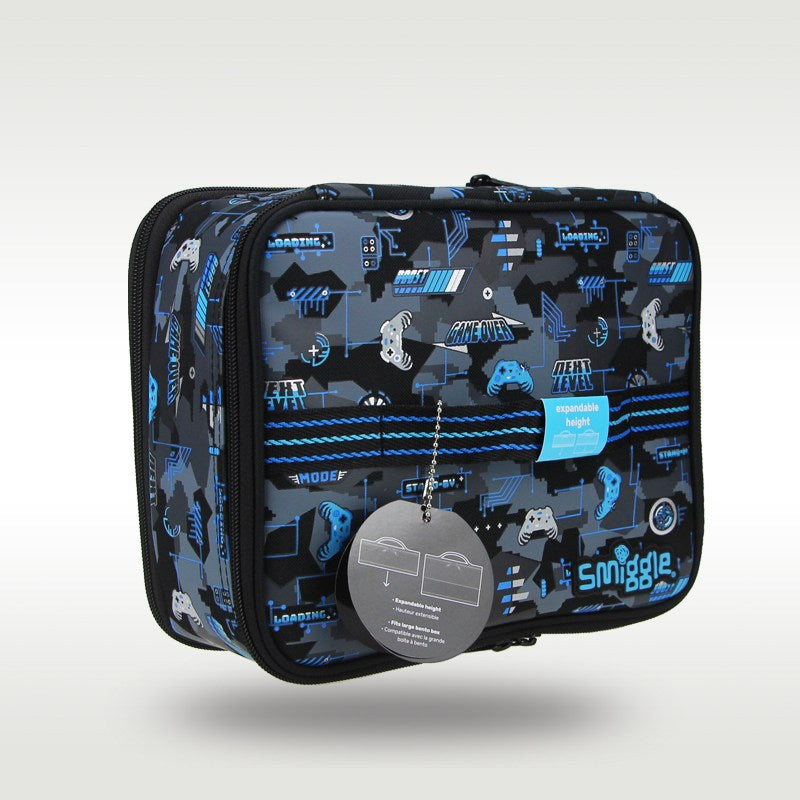 Smiggle expandable Lunch Bag Game Design 28×18×11cm