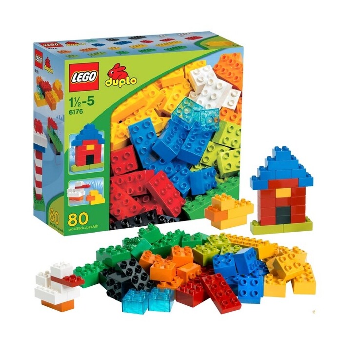 LEGO DUPLO Classic Building Bricks Set – 80 Pieces | 2+