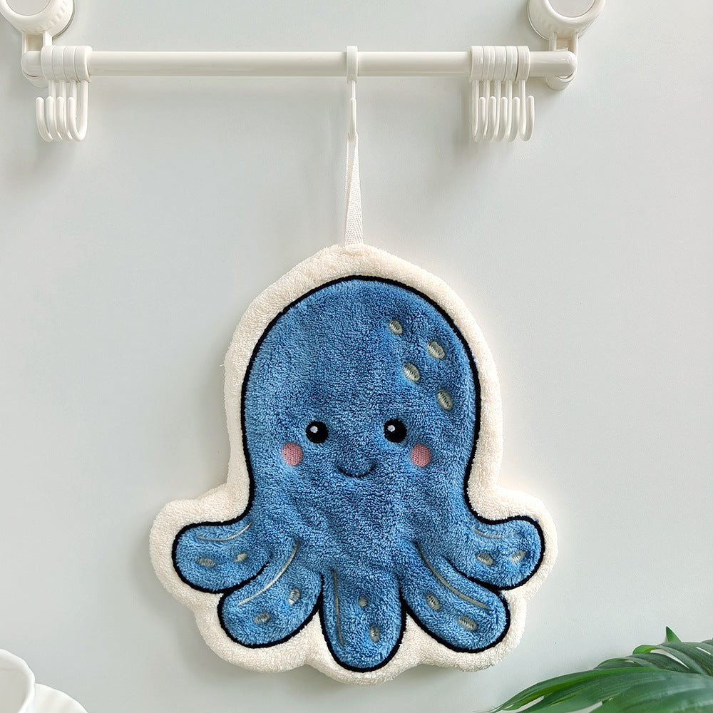 Cute Ocean Animal Hanging Hand Towel – 4 Designs