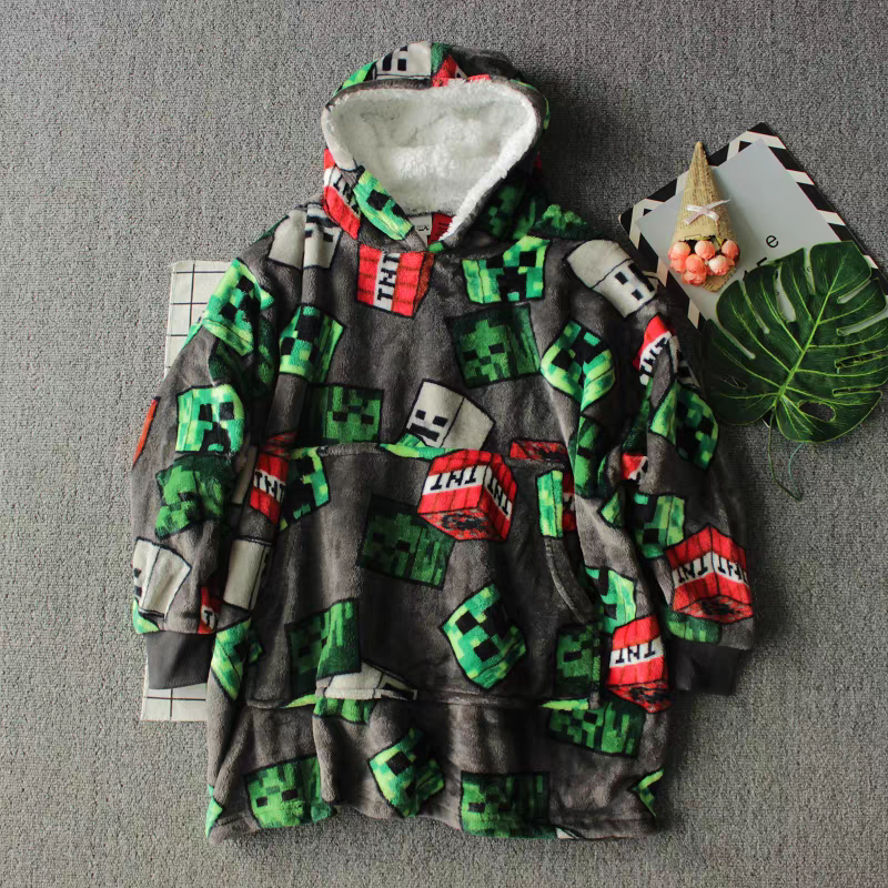 Minecraft Warm Fleece Hoodie | Size 6-16y