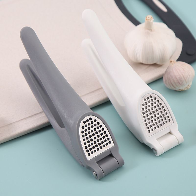 Garlic Mincer Tool Manual Crusher Squeezer White