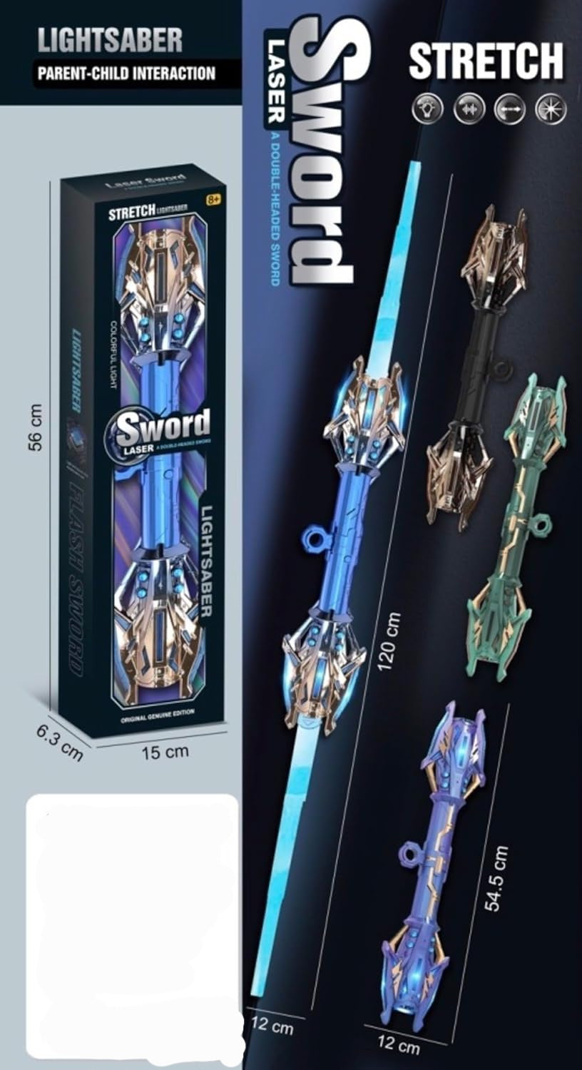Sword Laser Stretch Lightsaber - Double-Headed Sword | 8+