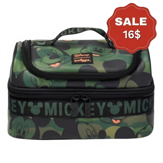 Smiggle Mickey Mouse Double Decker Lunch bag Khaki