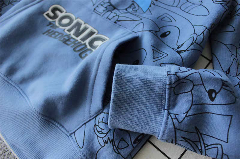 Light Sweater With Fleece Sonic Design Size 5-12y