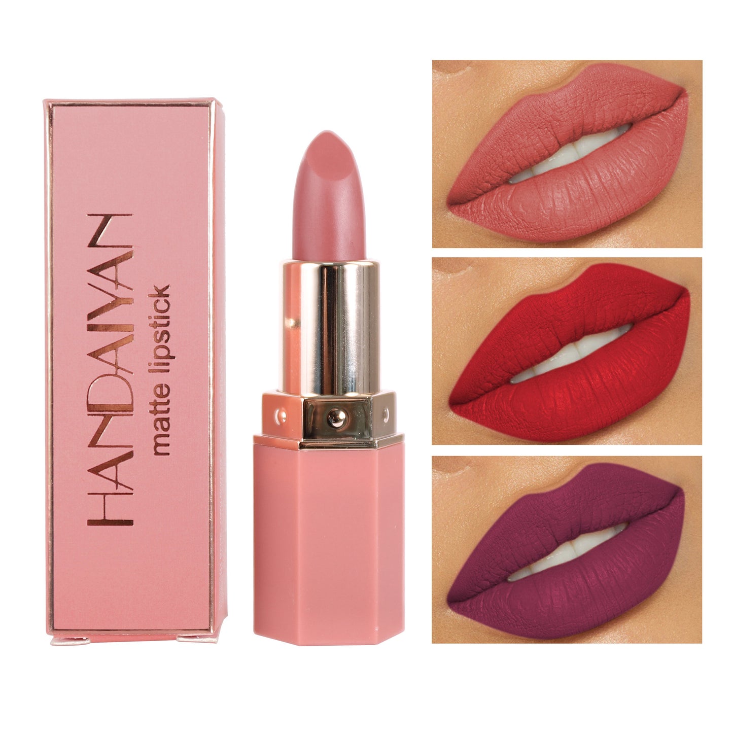 Matte Long Lasting Non Sticky Waterproof Lipstick Lip Gloss Cosmetic