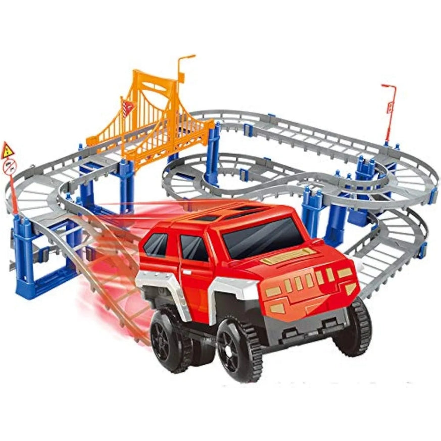 Track Racing Car Toy For Kids 73 Pcs