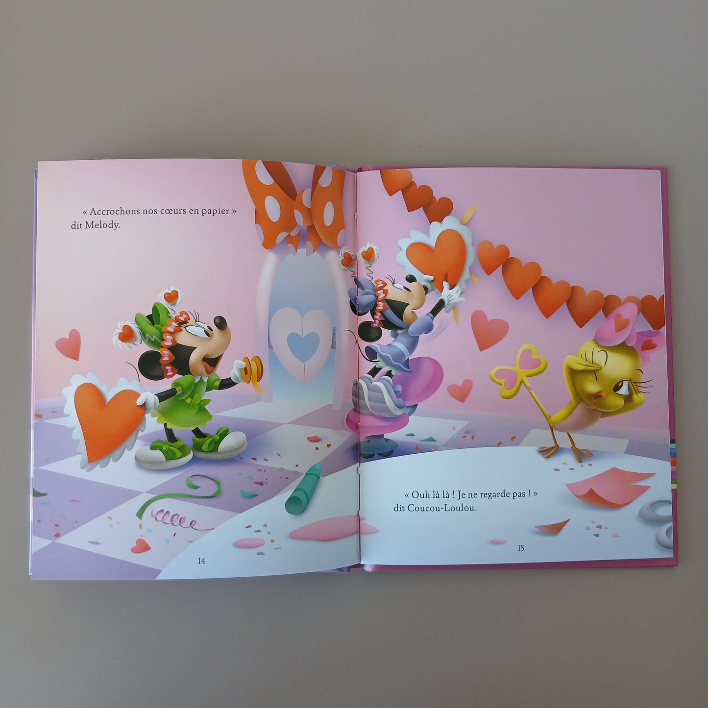 Disney " Minnie " Une Scintillante Saint-Valentin - French Book | Hard Cover | 3+