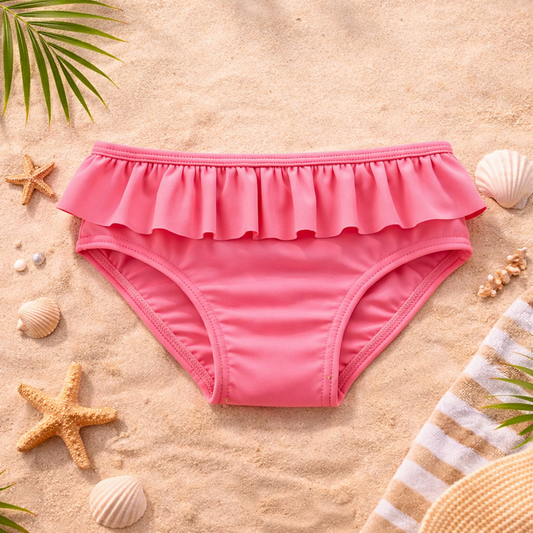 Girls Swimwear Panty – Pink | Size 2–3Y