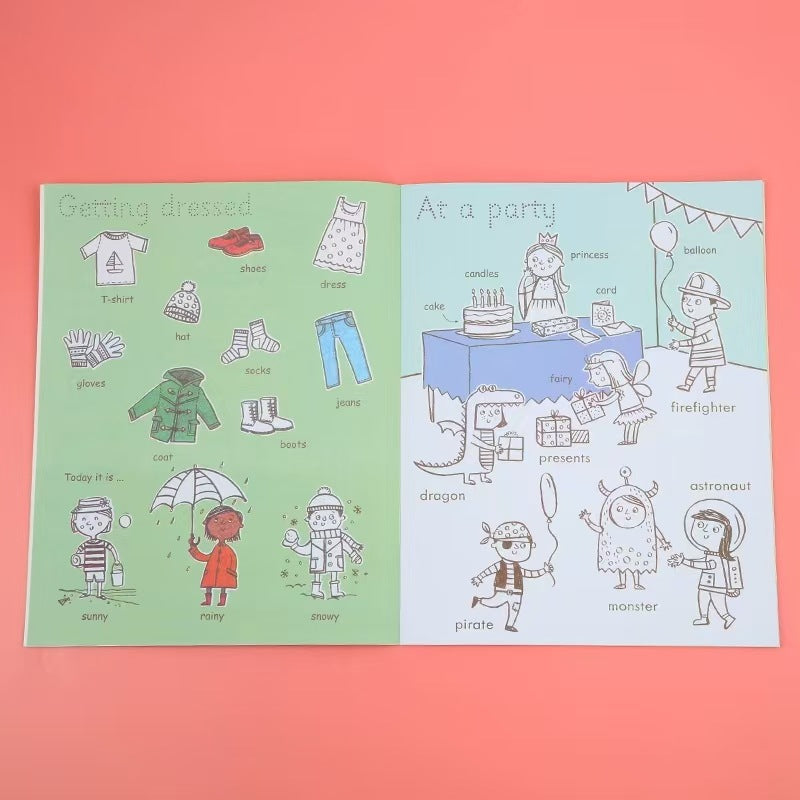 Usborne Colouring Book With Stickers - Soft Cover | 3+