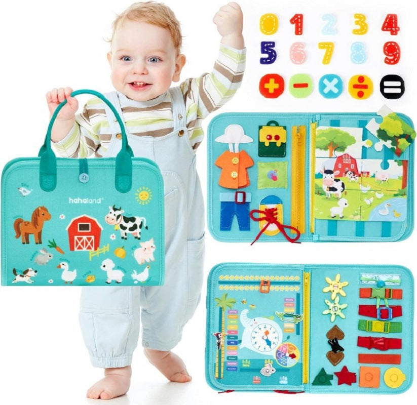 Toddler Busy Board Sensory Preschool Educational Toy For Kids