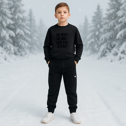 Warm Outfit With Fleece For Boy Size 9y